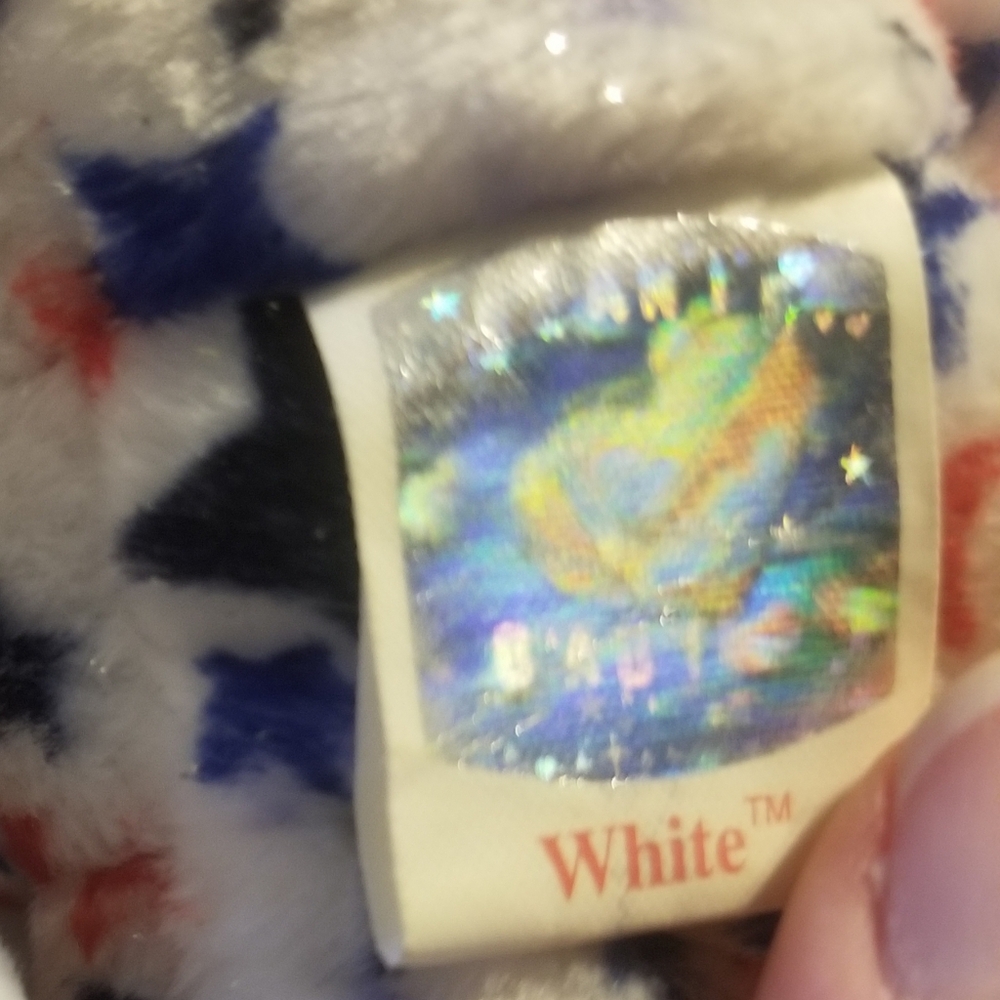 EUC "White" 2003 patriotic Beanie Baby - Picture 11 of 12